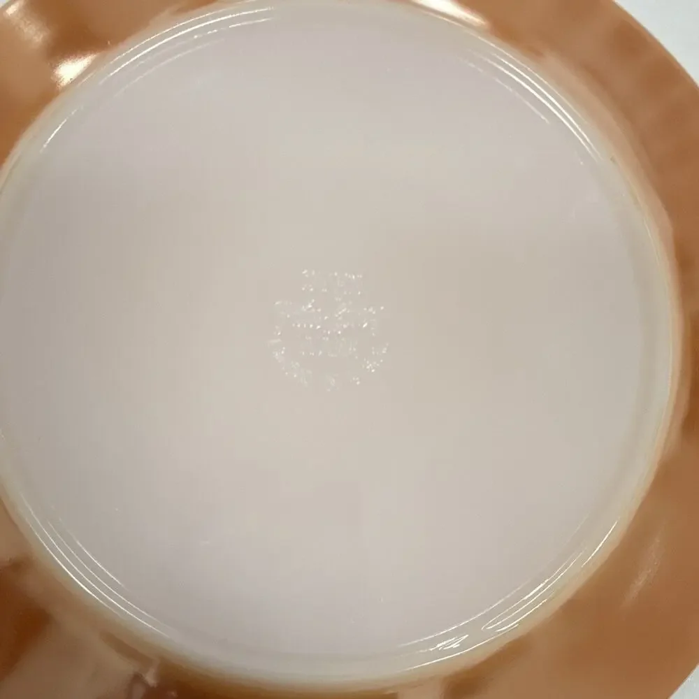 Copied - Pink Pressed Depression Glass Laurel Pattern Round Plate 9 in Glossy